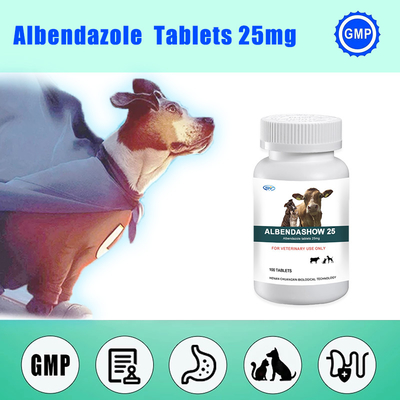 25mg Albendazol Tabletka weterynaryjna bolusowa Syntetyczny środek przeciwrobaczy
