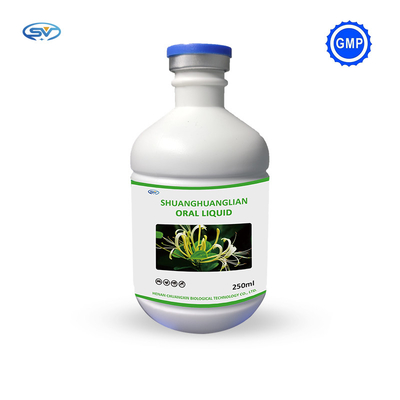 Roztwór doustny Medycyna Shuanghuanglian doustna płynna medycyna ziołowa 1000 ml dla zwierząt z GMP