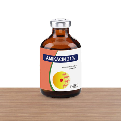 Amikacin 21% Zastrzyki Weterynaryjne leki do wstrzykiwań Psy i koty Konie