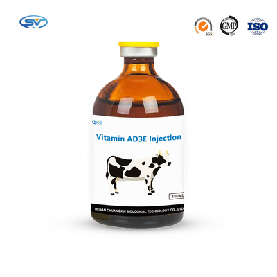 OEM Weterynaryjne leki do wstrzykiwań Zastrzyk witaminy Ad3e dla koni bydła zwierzęcego