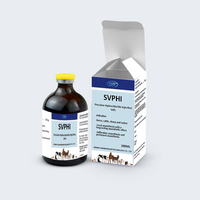 Weterynaryjne Leki do wstrzykiwań Procaine hydrochloride Leki do wstrzykiwań dla koni Krowy Owiece Świnie Narkotyzm