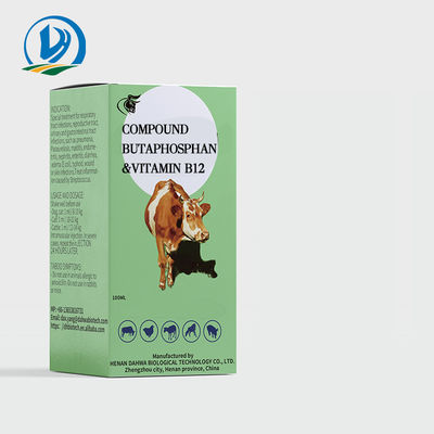 Medycyna weterynaryjna Leki złożone Butaphosphan 10% Zastrzyk witaminy B12 do żywienia zwierząt Odporność