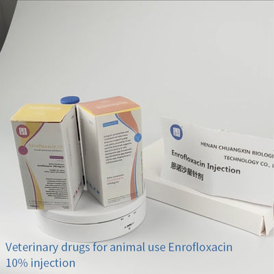 Chińscy dostawcy Hurtowe leki weterynaryjne do wstrzykiwań Enrofloksacyna do wstrzykiwań Dla psów świń