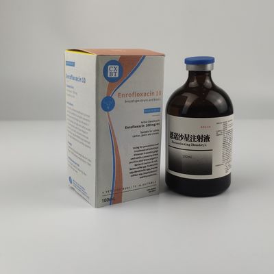 CHBT Enrofloksacyna 10% Weterynaryjne leki do wstrzykiwań Chinolony 100ml
