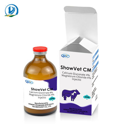 Glukonian wapnia 4% + chlorek magnezu 4% Leki weterynaryjne do wstrzykiwań dla bydła owiec