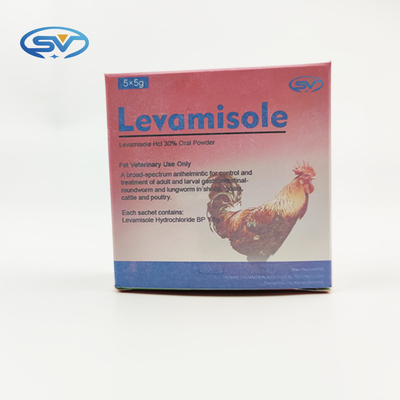 CAS 16595-80-5 Weterynaryjne leki przeciwpasożytnicze 30% chlorowodorek lewamizolu
